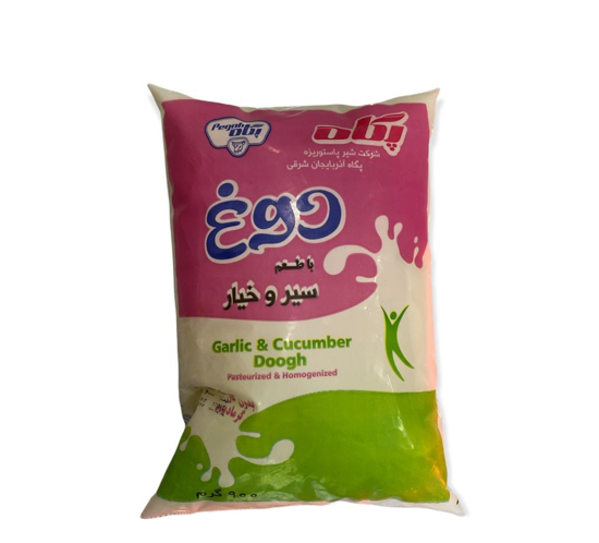 تصویر از دوغ پگاه نایلونی 900 گرم موسیر و خیار