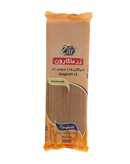 تصویر از اسپاگتی زر ماکارون سبوسدار 500 گرم 1/5